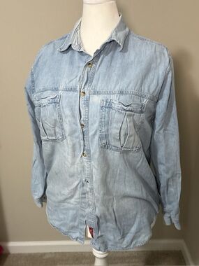 Marlboro Country Store vintage denim button shirt.